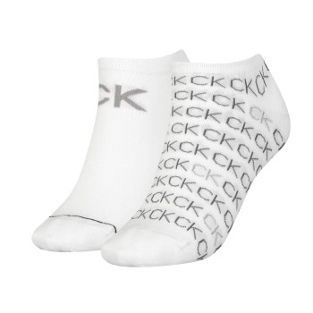 calvinkleinlegwear Calvin Klein 2 stuks Callie Sneaker Logo Sock
