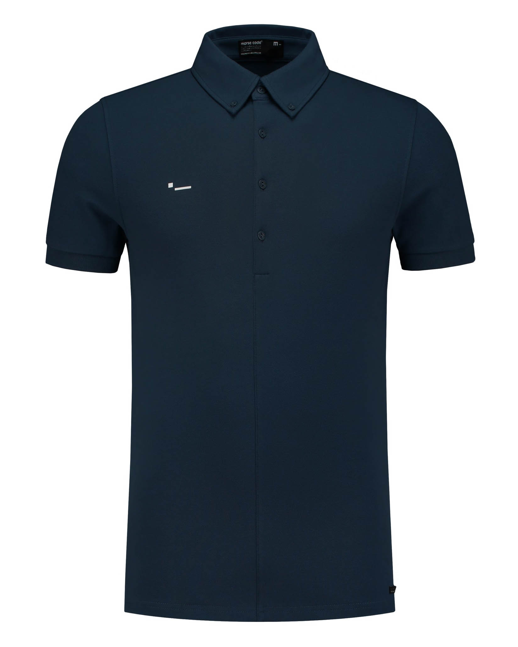Genti Morse Code Alpha 1 Pique Heren Polo KM