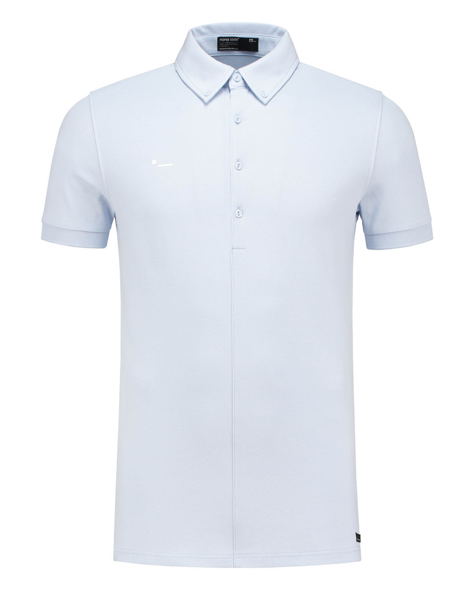 Genti Morse Code Alpha 1 Pique Heren Polo KM
