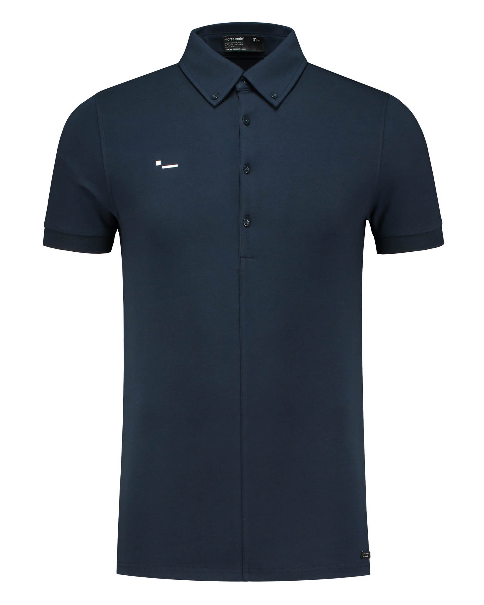 Genti Morse Code Alpha 1 Jersey Heren Polo KM