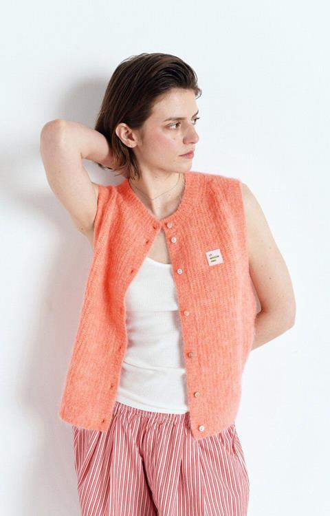 American Vintage Gilet East | Peches blanche