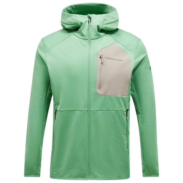 Peak Performance - Utility Light Zip Hood - Fleecevest, groen