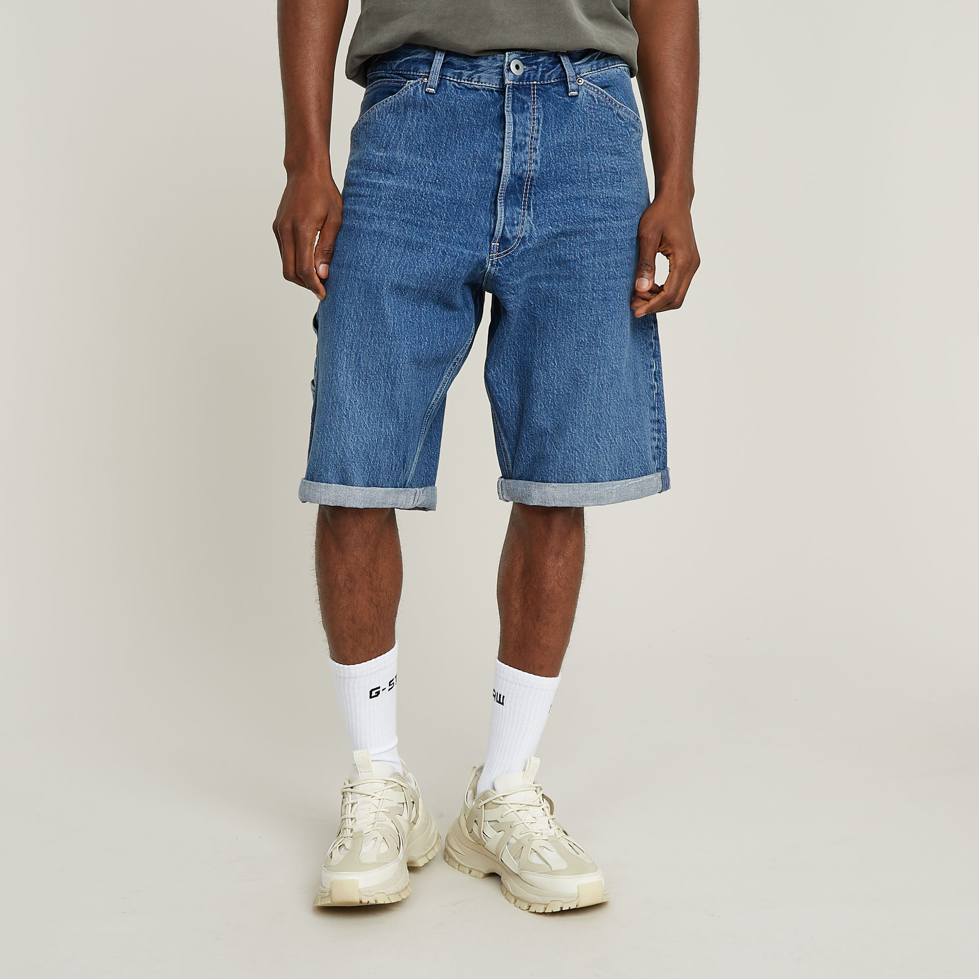 G-Star RAW Bam Logger Short - Midden blauw - Heren