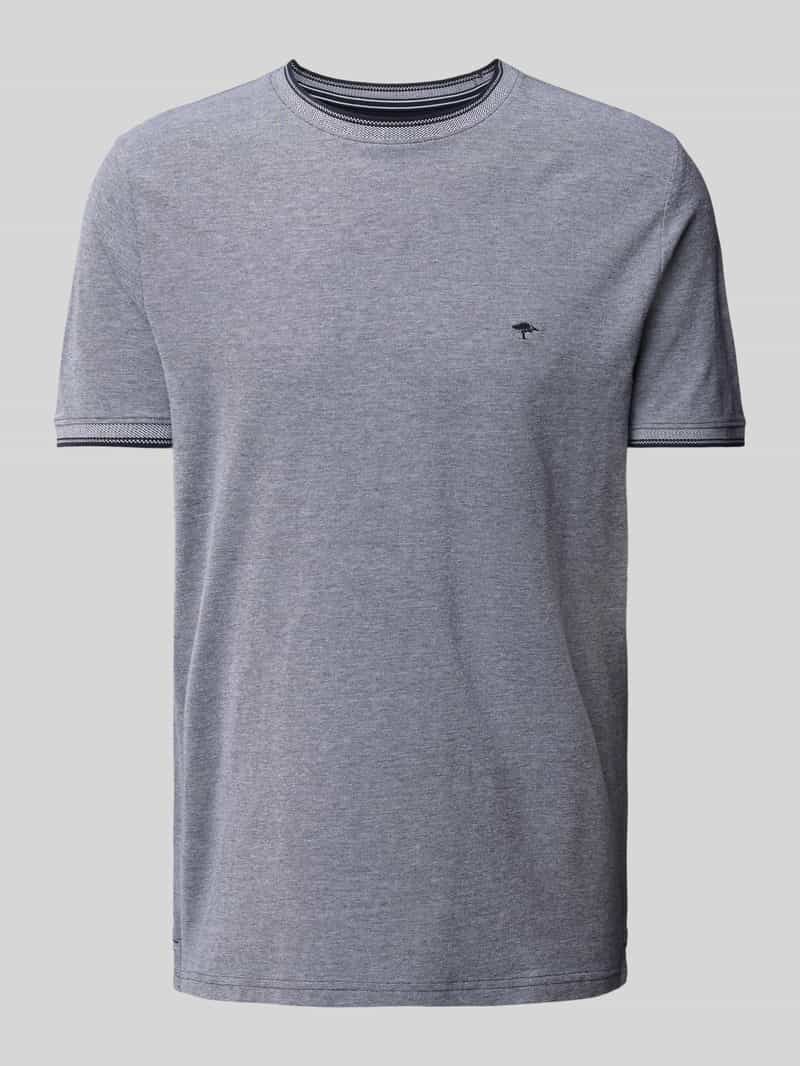 FYNCH-HATTON T-shirt met labelstitching