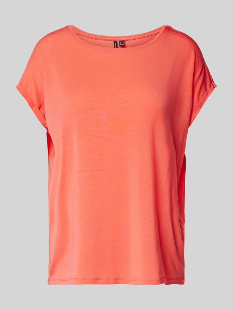 Vero Moda Relaxed fit T-shirt met vaste omslag, model 'MAVA'
