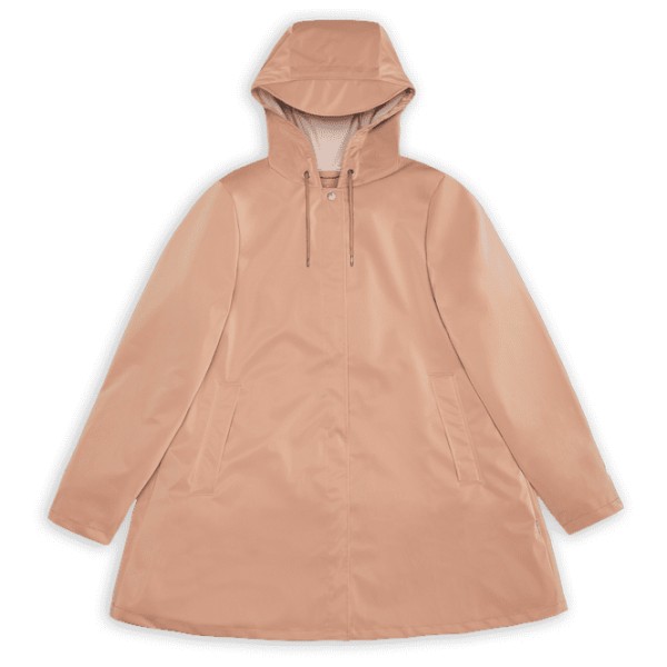 Rains - Women's A-Line W Jacket W3 - Regenjas, beige