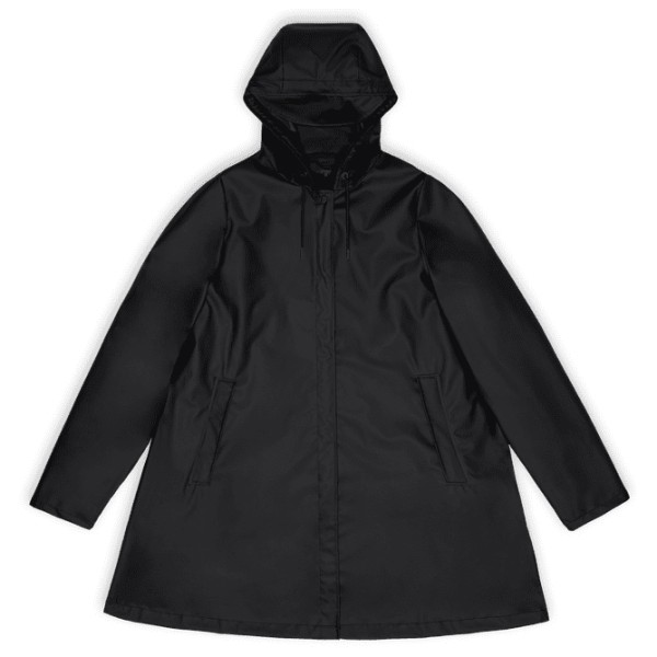 Rains - Women's A-Line W Jacket W3 - Regenjas, zwart