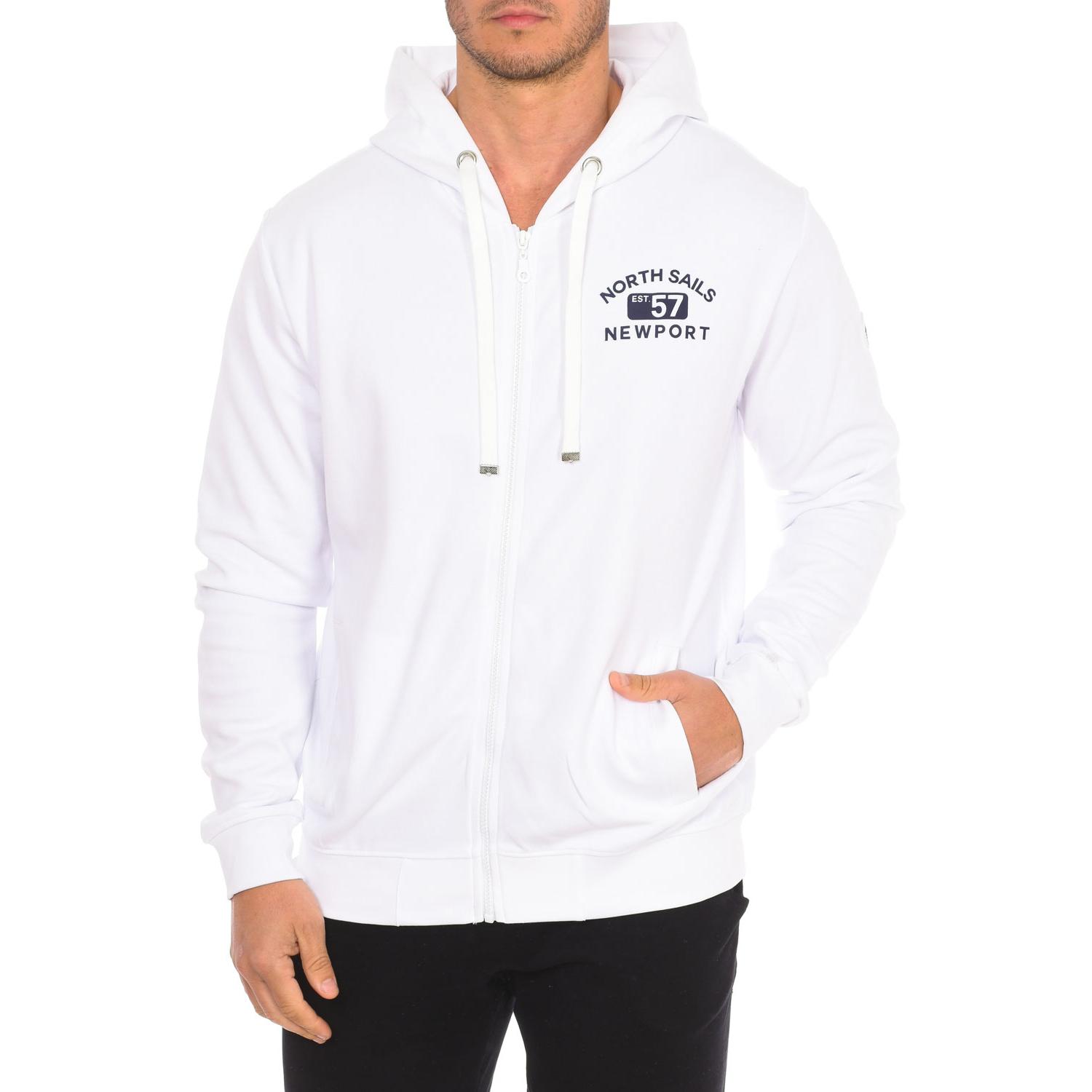 BlackPrice Heren hoodie met rits 902299TR0 L wit