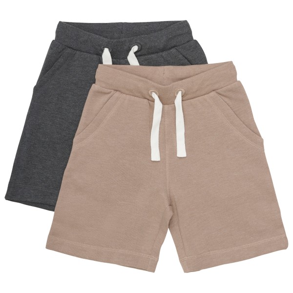 Minymo - Boy's Basic 53 Sweat Short (2-Pack) - Short, bruin