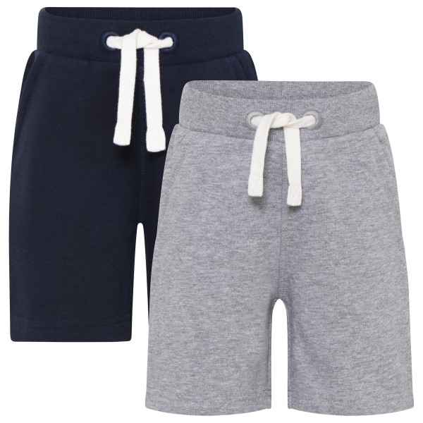 Minymo - Boy's Basic 53 Sweat Short (2-Pack) - Short, grijs