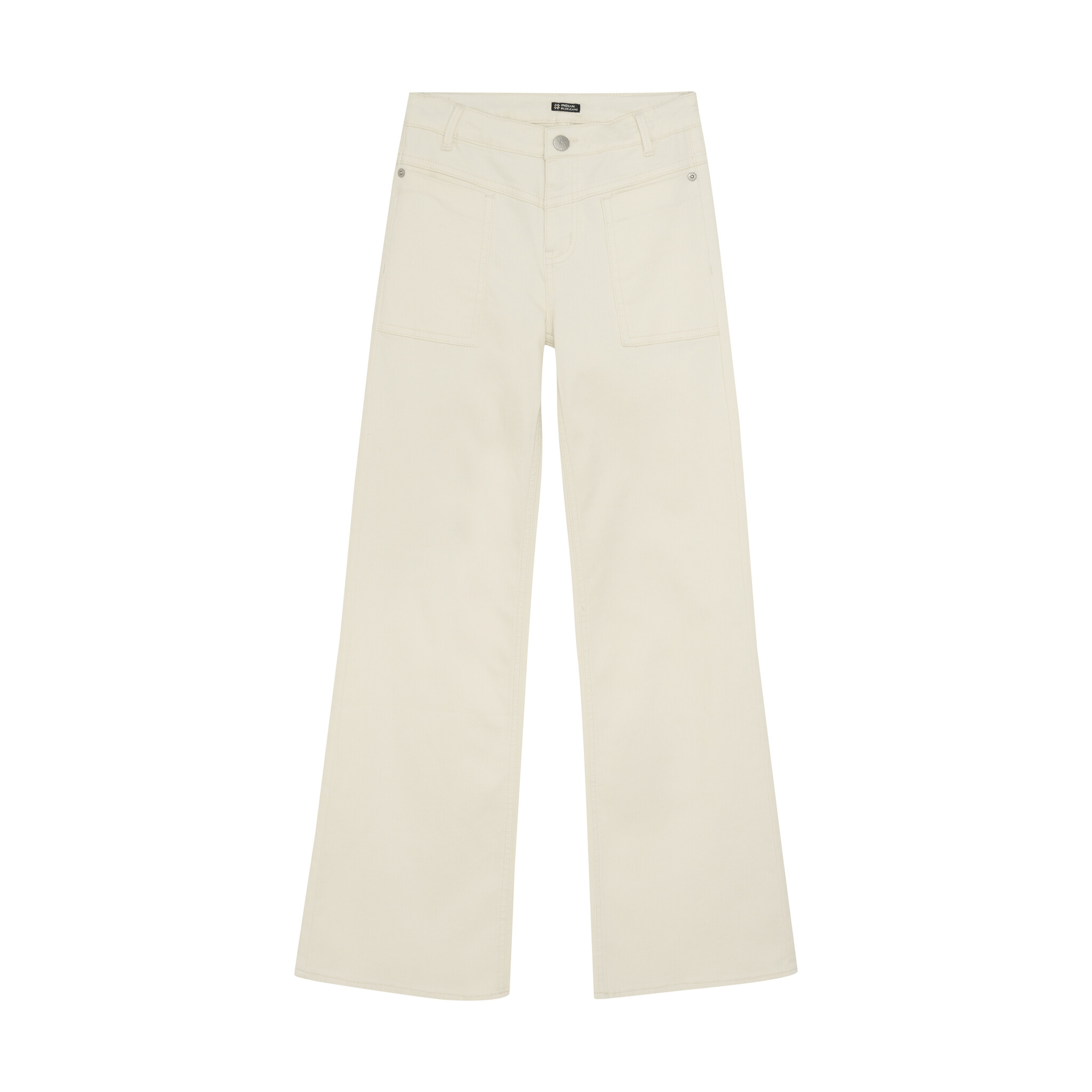 Indian Blue Jeans Zomer jeans broek meisjes - wit - 2123 worker wide fit