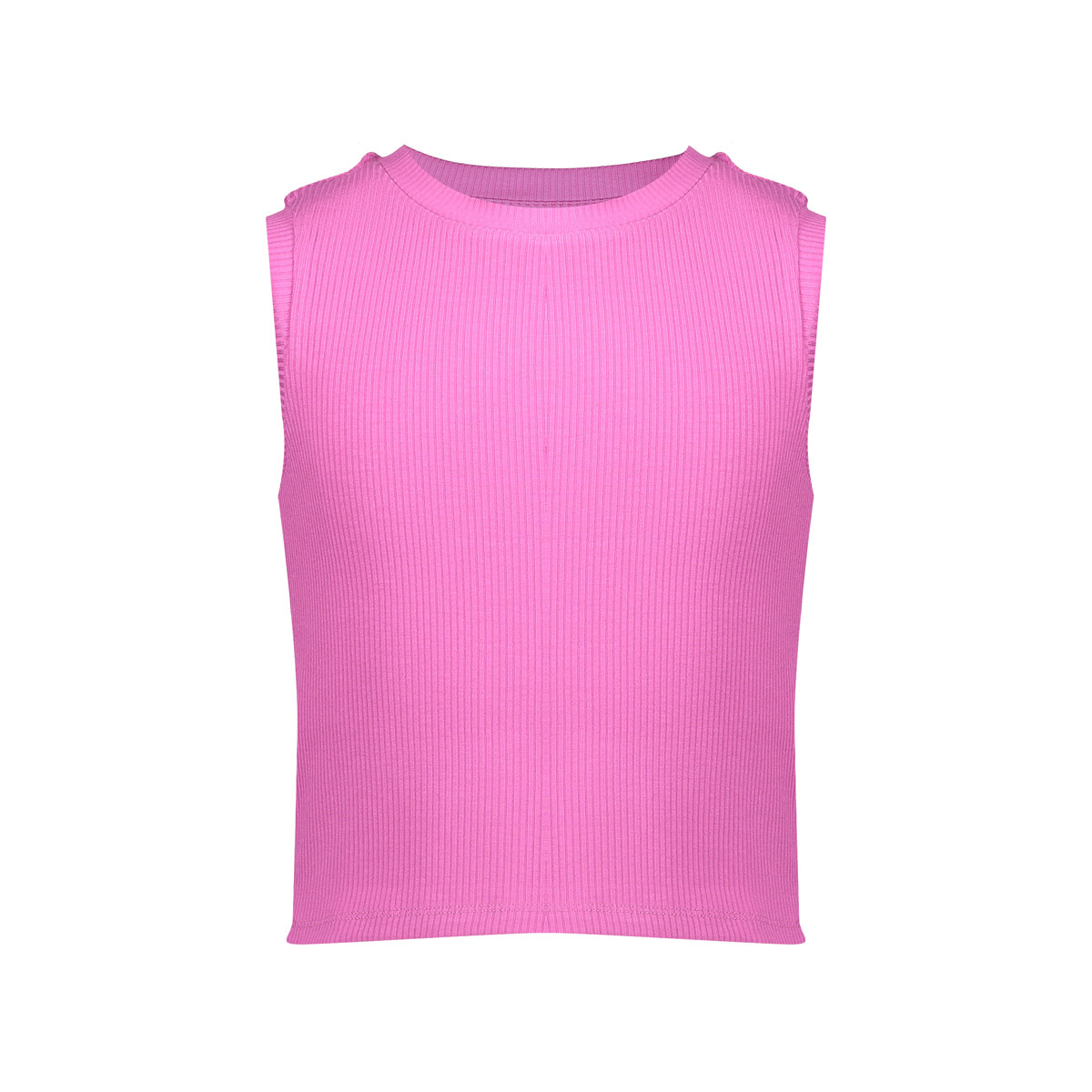 Geisha zomer top meisjes - rib cropped - cassis