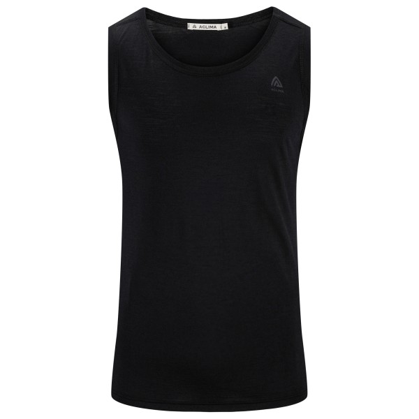 Aclima - LightWool 140 Singlet V2 - Merinoshirt, zwart