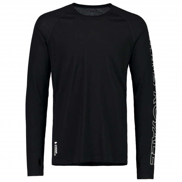 Mons Royale - Temple Tech L/S - Merino-ondergoed, zwart