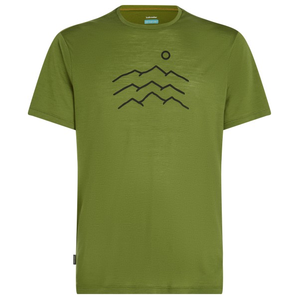 Icebreaker - Merino 125 Cool-Lite Sphere S/S Across - Merinoshirt, olijfgroen