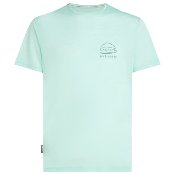 Icebreaker - Merino 125 Cool-Lite Sphere S/S Tee Explor - Merinoshirt, grijs/groen