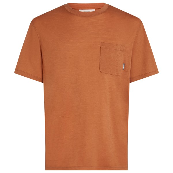 Icebreaker - Merino 150 Tech Lite III S/S Relaxed Pocket Tee - Merinoshirt, oranje