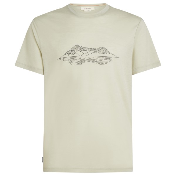 Icebreaker - Merino 150 Tech Lite S/S T Pukaki Reflected - Merinoshirt, beige