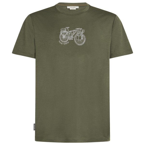 Icebreaker - Merino 150 Tech Lite S/S Tee Adventure Ride - Merinoshirt, olijfgroen