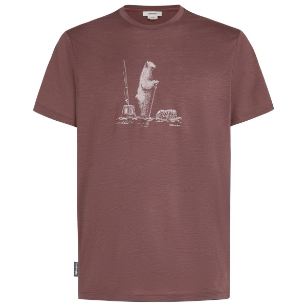 Icebreaker  Merino 150 Tech Lite S/S Tee Polar Paddle - Merinoshirt, bruin