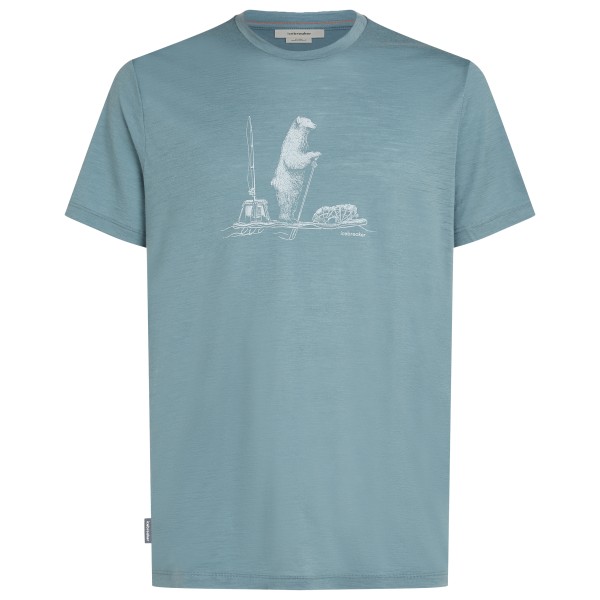 Icebreaker - Merino 150 Tech Lite S/S Tee Polar Paddle - Merinoshirt, turkoois