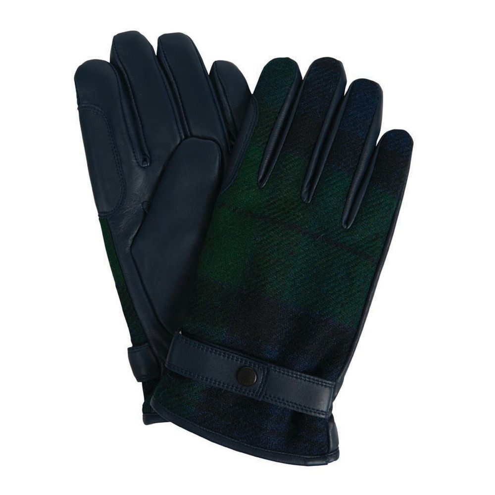 Barbour Newbrough black watch Tartan handschoen heren