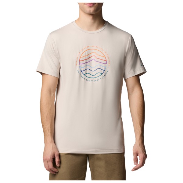 Columbia - Kwick Hike Graphic S/S Tee - T-shirt, beige