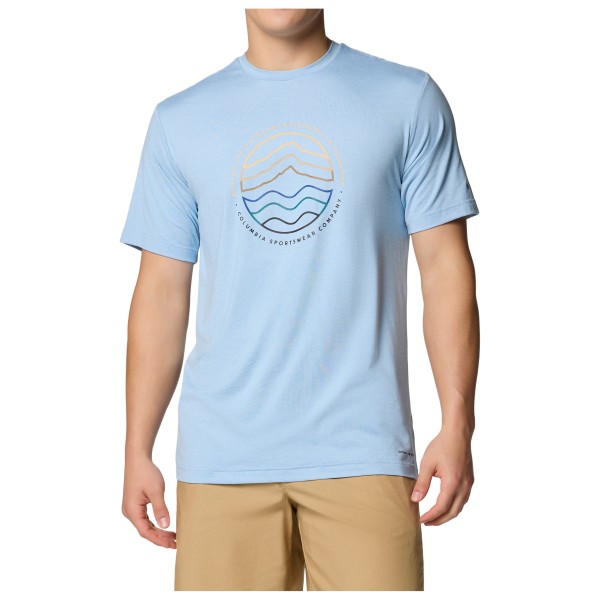 Columbia - Kwick Hike Graphic S/S Tee - T-shirt, blauw