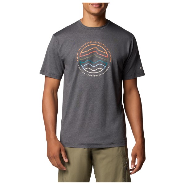 Columbia - Kwick Hike Graphic S/S Tee - T-shirt, grijs