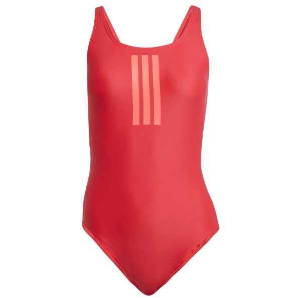 adidas - Women's 3 Stripes Mid Suit - Badpak, rood