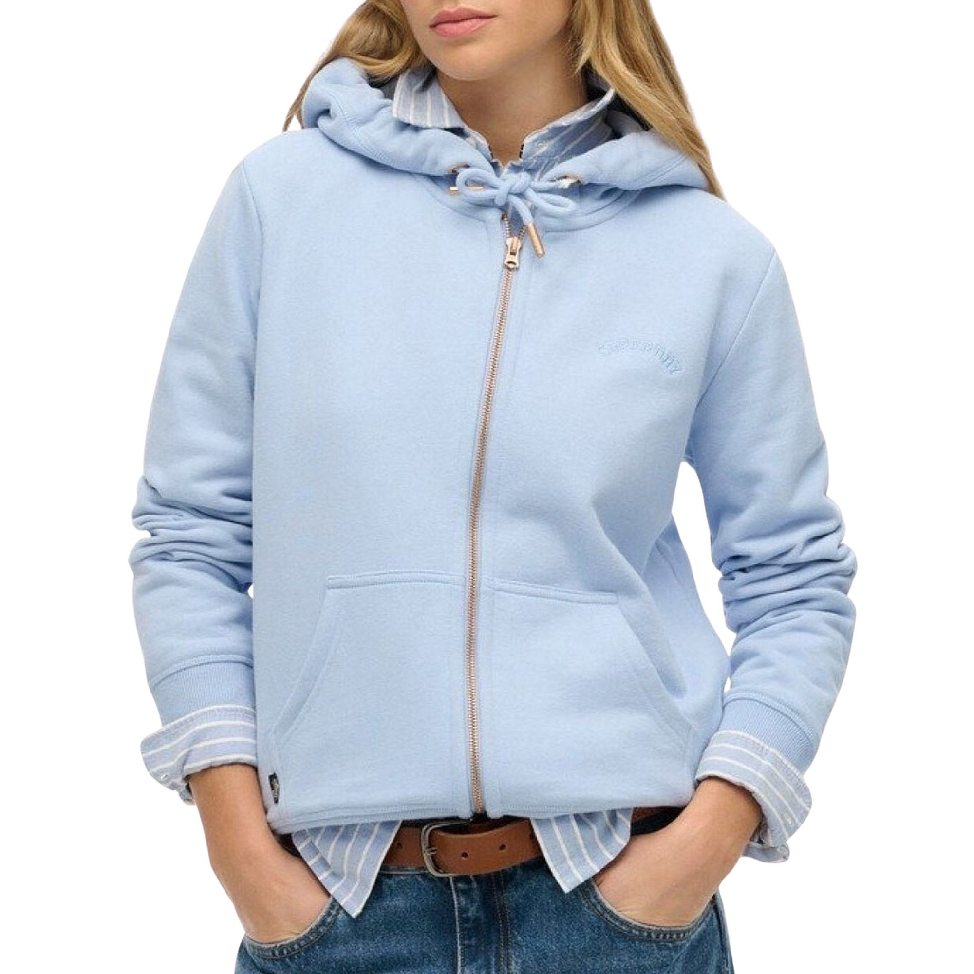 Superdry Essential Logo Zip Hooded Vest Dames