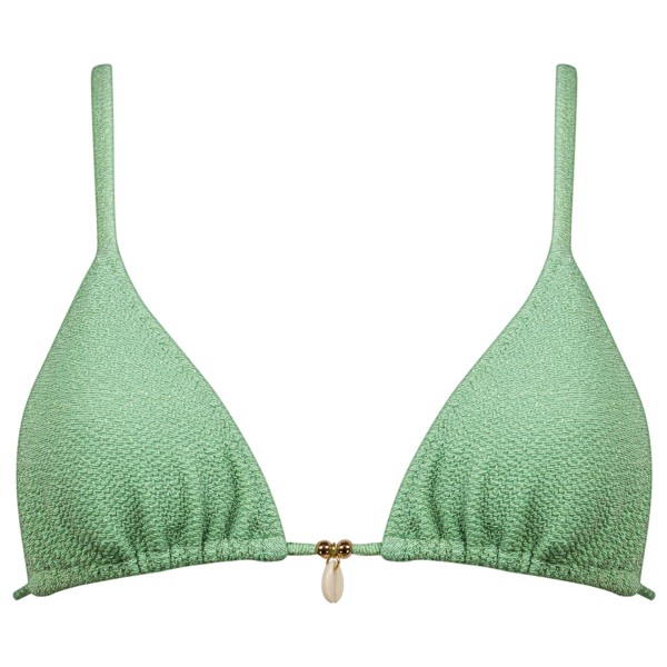 Watercult - Women's Swimsparkle Triangle Bikini Top - Bikinitop, groen