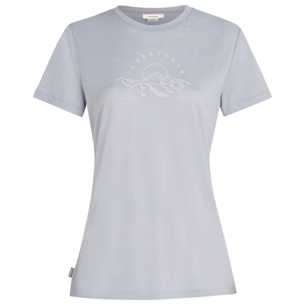 Icebreaker - Women's Merino150 TecLite S/S Tee Sunrise Sumit - Merinoshirt, grijs