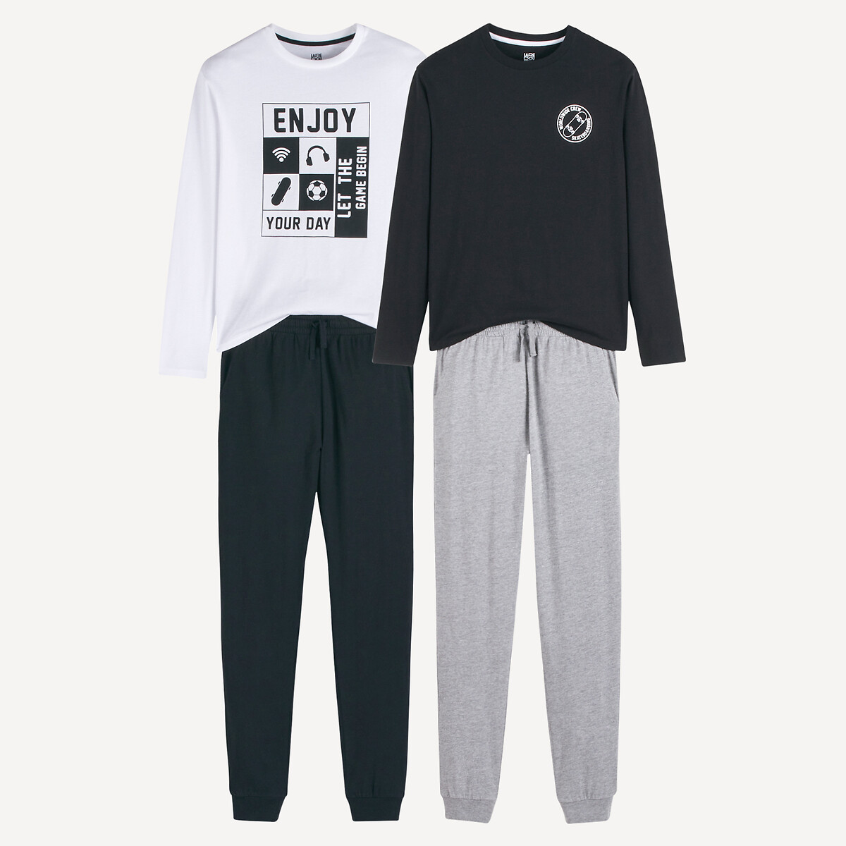 LA REDOUTE COLLECTIONS Set van 2 katoenen pyjama's, gamethema