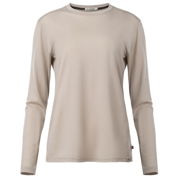 Aclima - Women's Lightwool 180 Crewneck - Merinoshirt, simply taupe