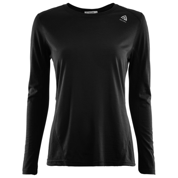 Aclima - Women's LightWool Sportshirt - Merinoshirt, zwart