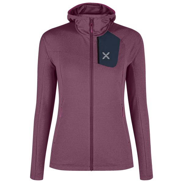 Montura - Women's Vertigo Power Grid Hooded Maglia - Fleecevest, purper