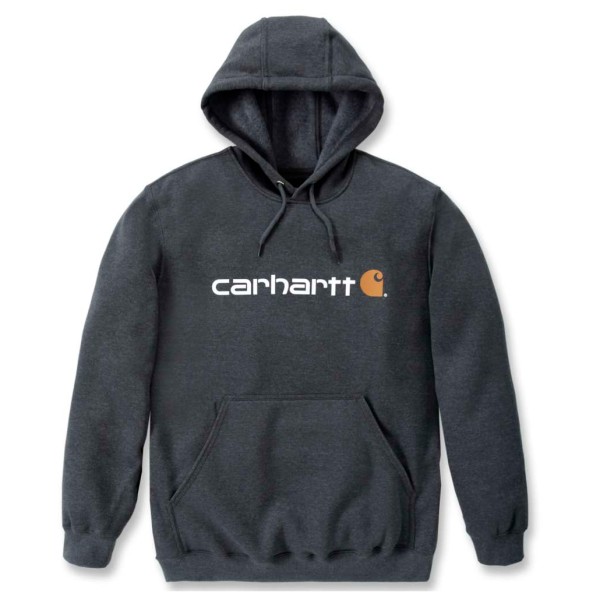 Carhartt - Signature Logo Sweatshirt Cotton - Hoodie, blauw