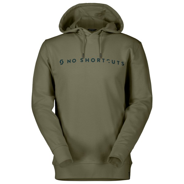Scott - Hoody No Shortcuts L/S - Hoodie, olijfgroen