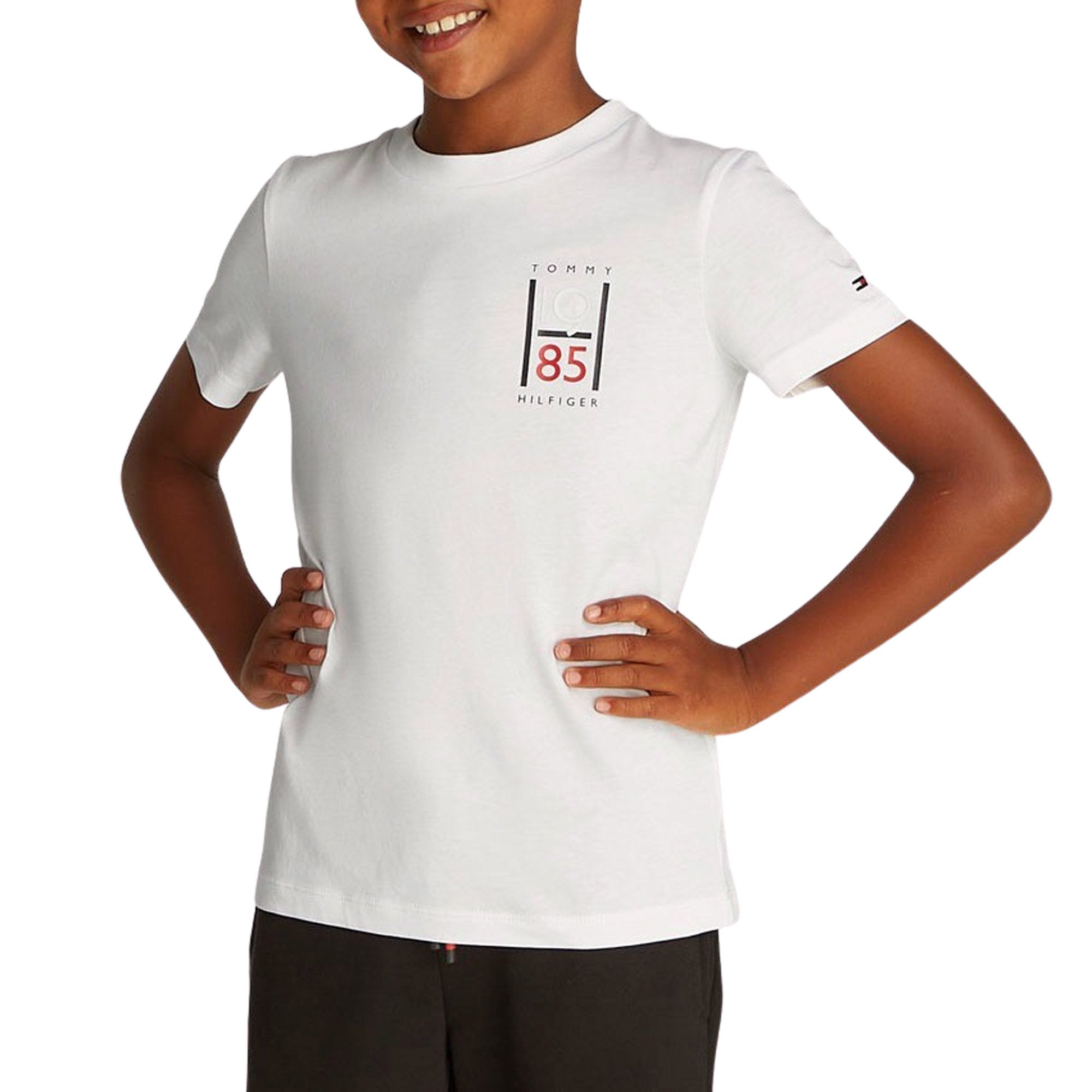 Tommy Hilfiger Graphic Logo Crew Shirt Junior