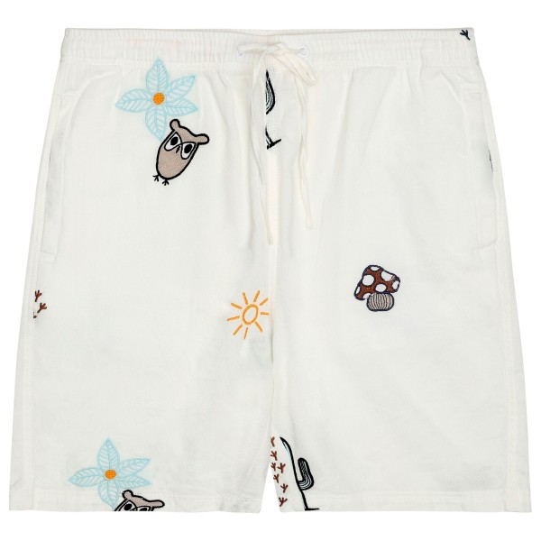 KnowledgeCotton Apparel - Fig Loose with Embroidery Shorts - Short, wit