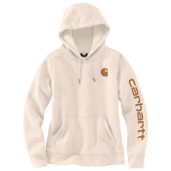 Carhartt - Women's Clarksburg Logo Sleeve Sweatshirt - Hoodie, beige