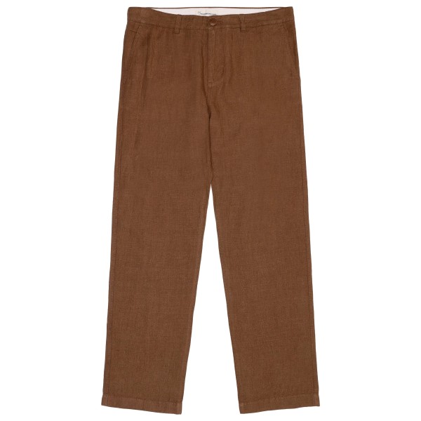 KnowledgeCotton Apparel - Chuck Regular Linen Pants - Vrijetijdsbroek, bruin