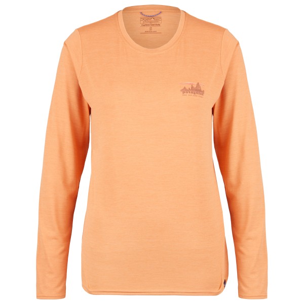 Patagonia - Women's L/S Cap Cool Daily Graphic Shirt - Longsleeve, beige/oranje