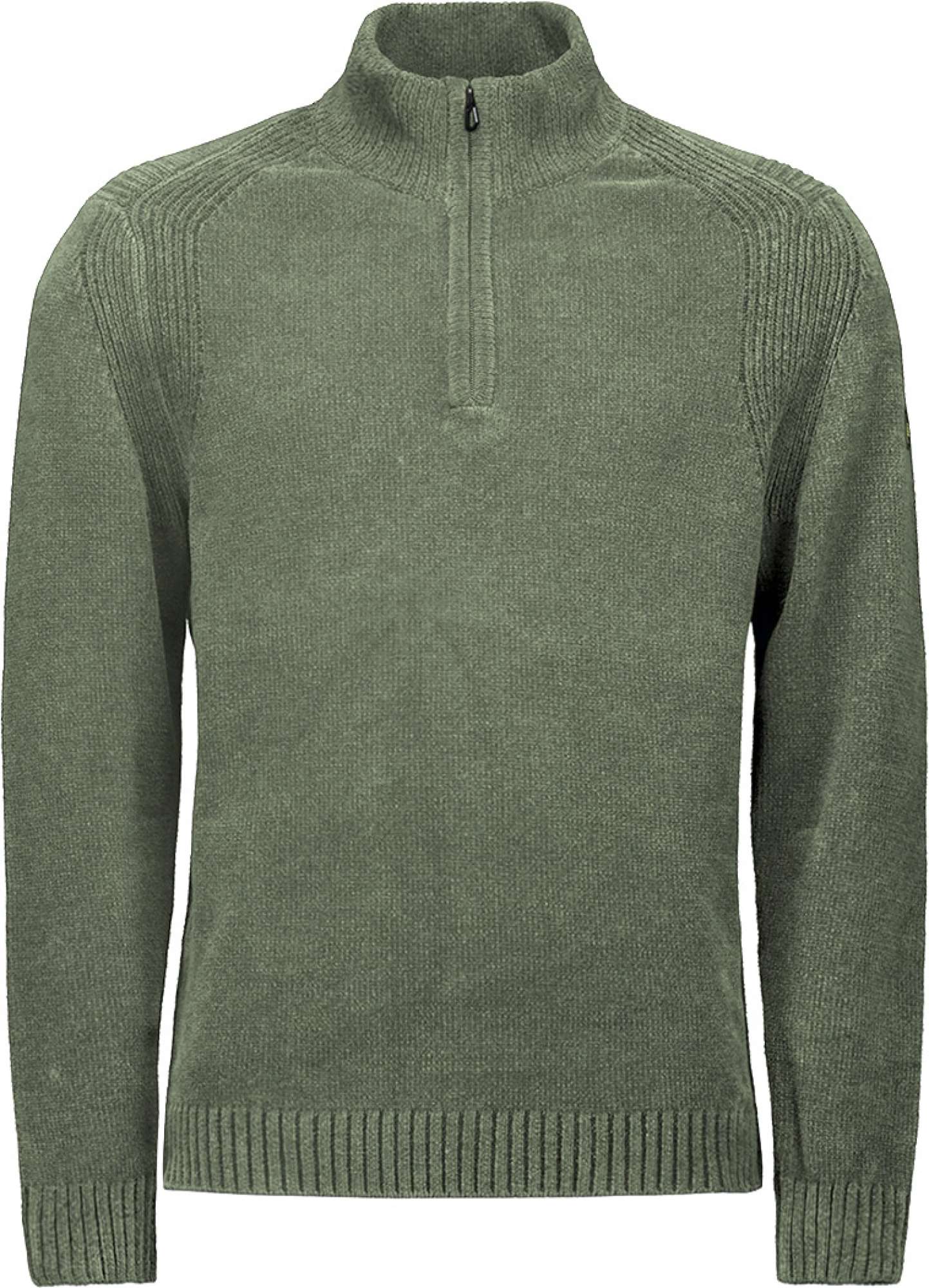 No Excess Pullover half zipper chenille smoke