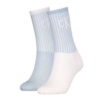 calvinkleinlegwear Calvin Klein 2 stuks Glossy Rib Crew Socks