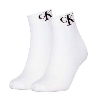 calvinkleinlegwear Calvin Klein 2 stuks Women Monogram Quarter Socks