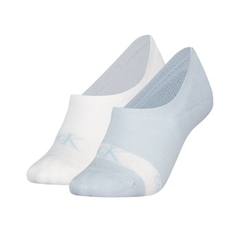 calvinkleinlegwear Calvin Klein 2 stuks Glossy High Cut Footie Socks
