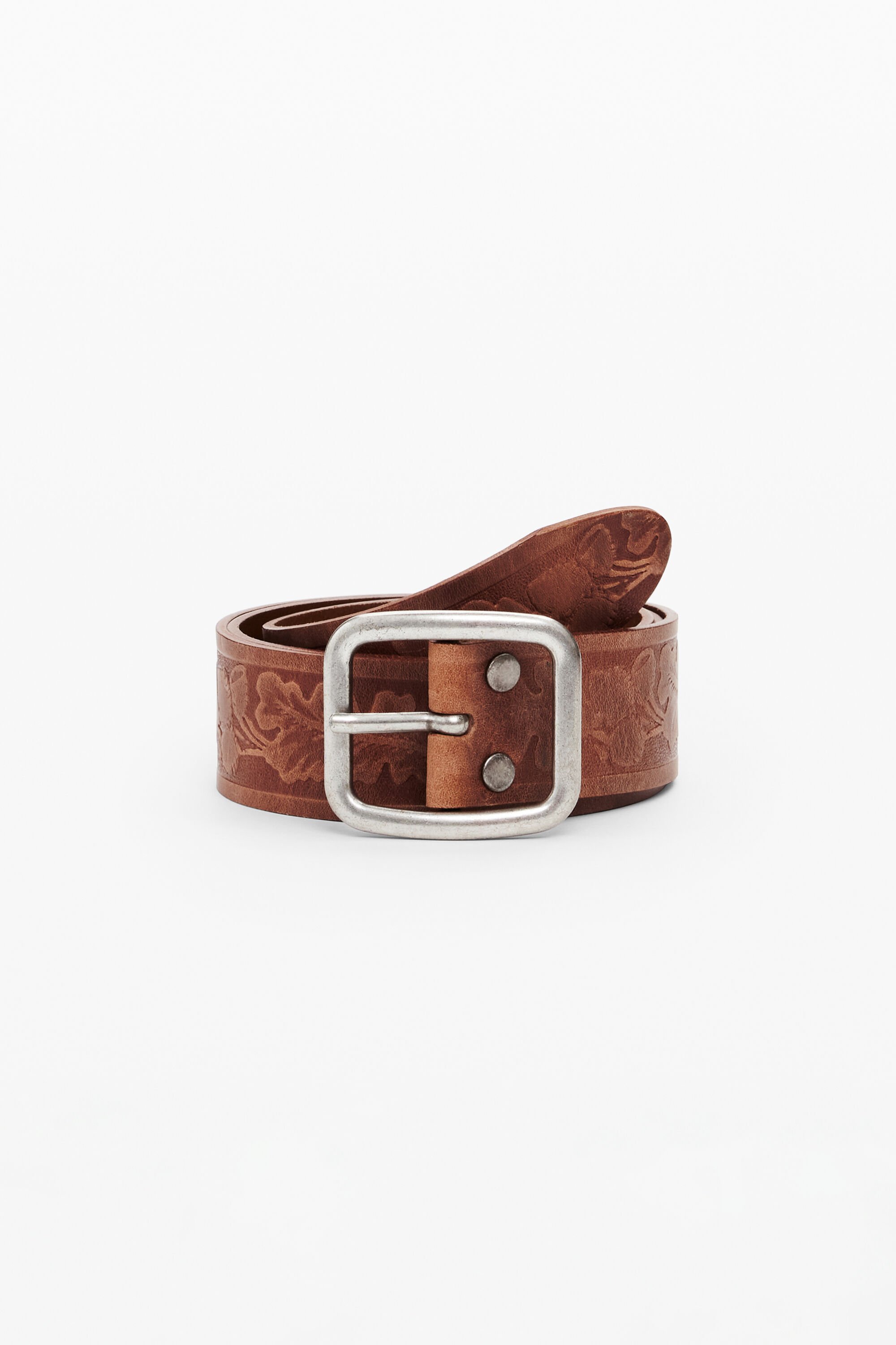 desigual Bladerenriem - BROWN