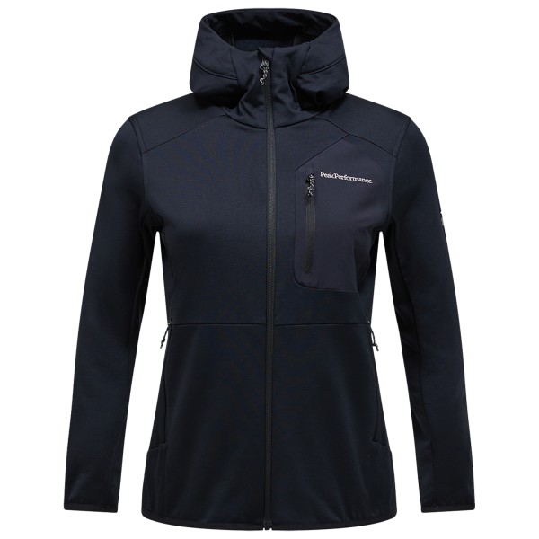 Peak Performance - Women's Utility Light Zip Hood - Fleecevest, zwart